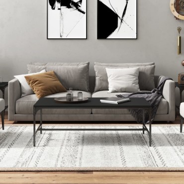 vidaXL Τραπεζάκι Σαλονιού Μαύρο 80x50x35cm Επεξεργασμένο Ξύλο 1 τεμ.