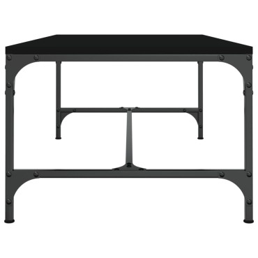 vidaXL Τραπεζάκι Σαλονιού Μαύρο 80x50x35cm Επεξεργασμένο Ξύλο 1 τεμ.