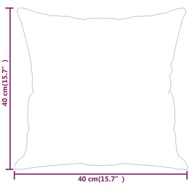 vidaXL Μαξιλάρια Διακοσμητικά 2 τεμ. Καφέ 40 x 40 εκ. Υφασμάτινα