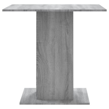 vidaXL Τραπεζαρία Γκρι Sonoma 80x80x75cm από Επεξεργασμένο Ξύλο 1 τεμ.