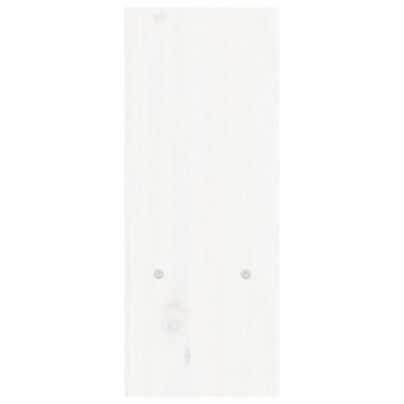 vidaXL Βάση Οθόνης Λευκή (39-72)x17x43 εκ. από Μασίφ Ξύλο Πεύκου