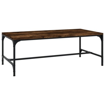 vidaXL Τραπεζάκι Σαλονιού Καπνιστή Δρυς 80x50x35cm Επεξεργασμ. Ξύλο 1 τεμ.