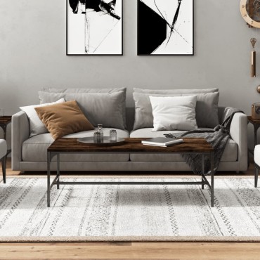 vidaXL Τραπεζάκι Σαλονιού Καπνιστή Δρυς 80x50x35cm Επεξεργασμ. Ξύλο 1 τεμ.