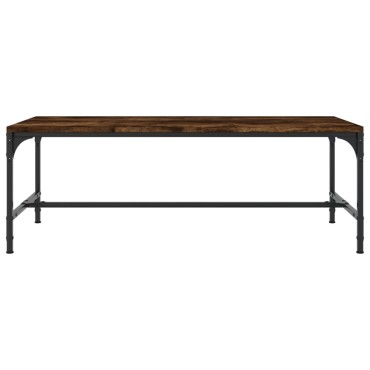 vidaXL Τραπεζάκι Σαλονιού Καπνιστή Δρυς 80x50x35cm Επεξεργασμ. Ξύλο 1 τεμ.