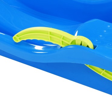 vidaXL Έλκηθρο με Φρένα Μπλε 87 x 40 x 18 εκ. από Πολυπροπυλένιο