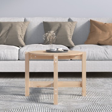 vidaXL Τραπεζάκι Σαλονιού 62,5x45cm από Μασίφ Ξύλο Πεύκου 1 τεμ.