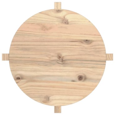 vidaXL Τραπεζάκι Σαλονιού 62,5x45cm από Μασίφ Ξύλο Πεύκου 1 τεμ.