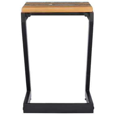 vidaXL Τραπεζάκι Σαλονιού 30x30x50cm Μασίφ Ξύλο Teak και Πολυρητίνη 1 τεμ.