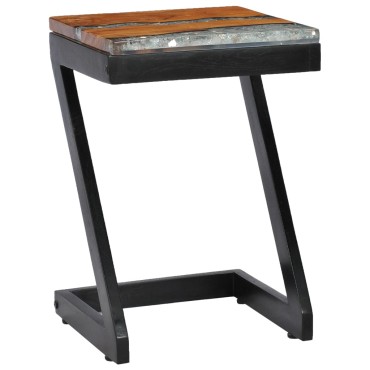 vidaXL Τραπεζάκι Σαλονιού 30x30x50cm Μασίφ Ξύλο Teak και Πολυρητίνη 1 τεμ.