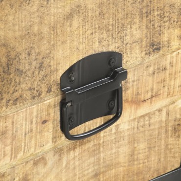vidaXL Έπιπλο Τηλεόρασης 130x30x39cm από Μασίφ Ξύλο Μάνγκο