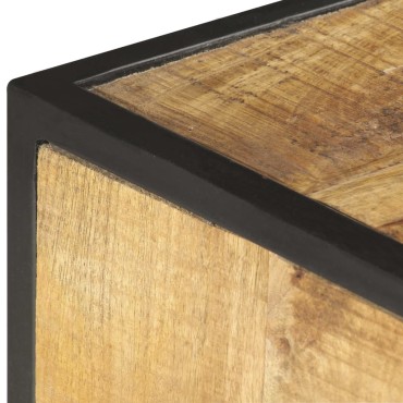 vidaXL Έπιπλο Τηλεόρασης 130x30x39cm από Μασίφ Ξύλο Μάνγκο