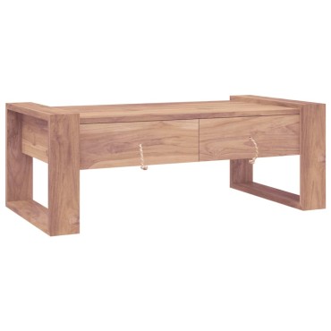 vidaXLΤραπεζάκι Σαλονιού 110x60x40cm από Μασίφ Ξύλο Teak 1 τεμ.