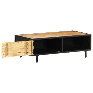vidaXL Τραπεζάκι Σαλονιού 105x50x35cm από Ακατέργαστο Ξύλο Μάνγκο 1 τεμ.
