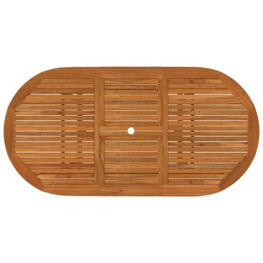vidaXL Τραπέζι Κήπου 200x100x75cm από Μασίφ Ξύλο Ευκαλύπτου 1 τεμ.
