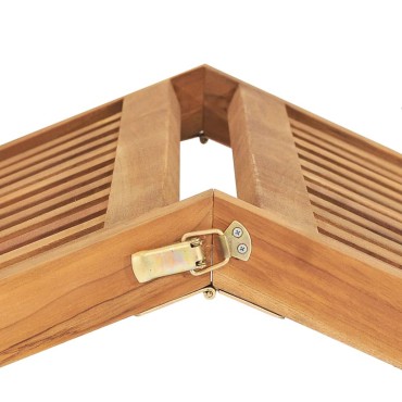 vidaXL Ξαπλώστρα από Μασίφ Ξύλο Teak 60x160x57cm 1 τεμ.