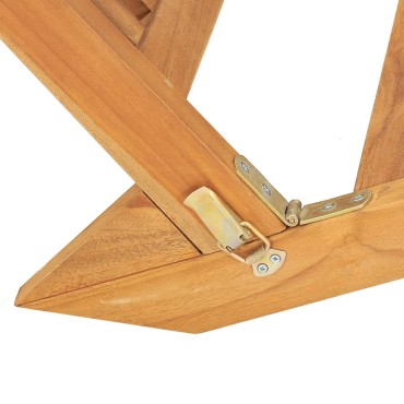 vidaXL Ξαπλώστρα από Μασίφ Ξύλο Teak 60x160x57cm 1 τεμ.