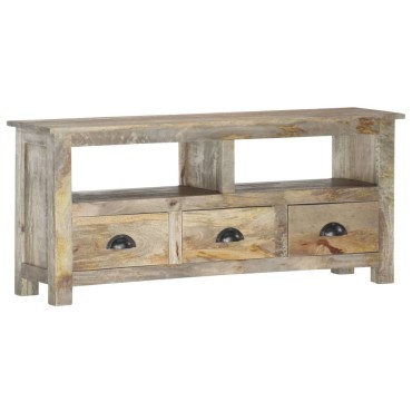 vidaXL Έπιπλο Τηλεόρασης 110x30x50cm από Μασίφ Ξύλο Μάνγκο