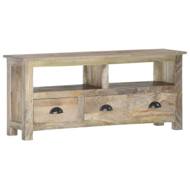 vidaXL Έπιπλο Τηλεόρασης 110x30x50cm από Μασίφ Ξύλο Μάνγκο