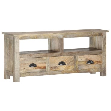 vidaXL Έπιπλο Τηλεόρασης 110x30x50cm από Μασίφ Ξύλο Μάνγκο