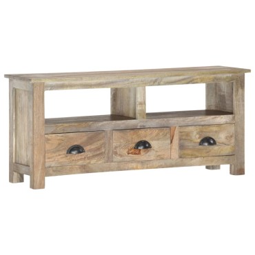 vidaXL Έπιπλο Τηλεόρασης 110x30x50cm από Μασίφ Ξύλο Μάνγκο