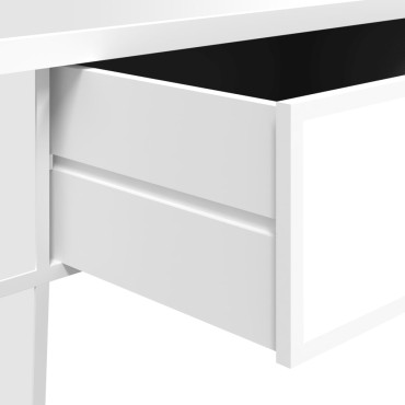 vidaXL Τραπεζάκι Σαλονιού Καθρέφτης 106x45x45cm Επεξ. Ξύλο & Γυαλί 1 τεμ.