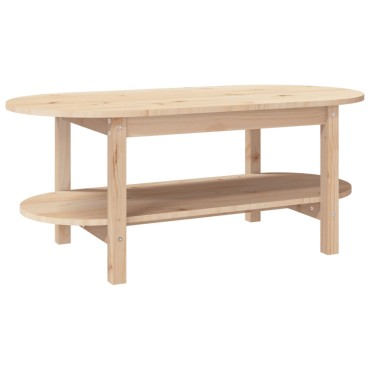 vidaXL Τραπεζάκι Σαλονιού 110x55x45cm από Μασίφ Ξύλο Πεύκου 1 τεμ.