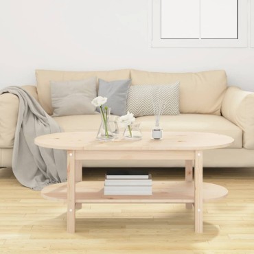 vidaXL Τραπεζάκι Σαλονιού 110x55x45cm από Μασίφ Ξύλο Πεύκου 1 τεμ.