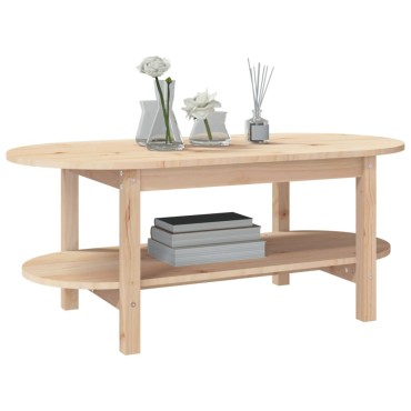 vidaXL Τραπεζάκι Σαλονιού 110x55x45cm από Μασίφ Ξύλο Πεύκου 1 τεμ.