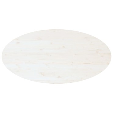 vidaXL Τραπεζάκι Σαλονιού Λευκό 110x55x45cm από Μασίφ Ξύλο Πεύκου 1 τεμ.