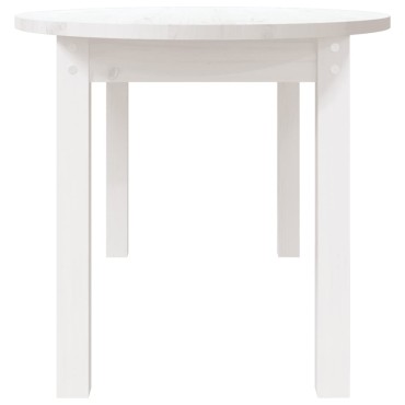 vidaXL Τραπεζάκι Σαλονιού Λευκό 110x55x45cm από Μασίφ Ξύλο Πεύκου 1 τεμ.