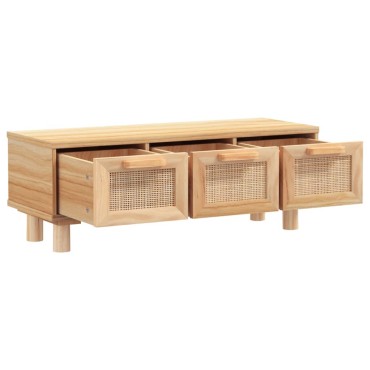 vidaXL Τραπεζάκι Σαλονιού Καφέ 80x40x30cm Επεξ. Ξύλο & Μασίφ Πεύκο 1 τεμ.