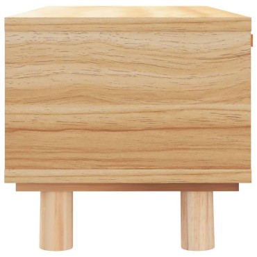 vidaXL Τραπεζάκι Σαλονιού Καφέ 80x40x30cm Επεξ. Ξύλο & Μασίφ Πεύκο 1 τεμ.