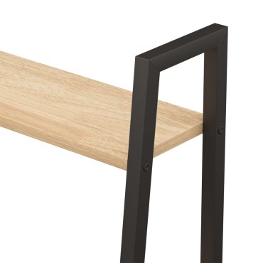 vidaXL Ραφιέρα 4 Επιπέδων Ανοιχτό Καφέ & Μαύρο 56x35x140cm 1 τεμ.