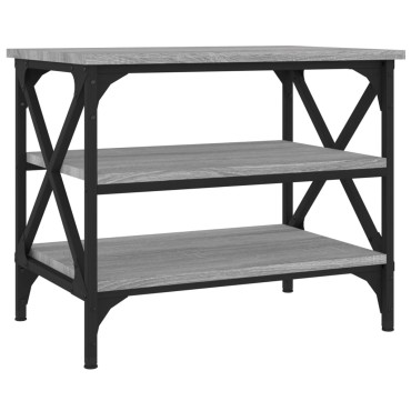 vidaXL Βοηθητικό Τραπέζι Γκρι Sonoma 55x38x45cm Επεξεργασμένο Ξύλο