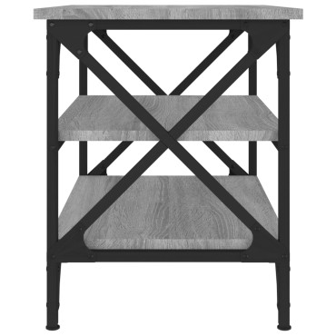 vidaXL Βοηθητικό Τραπέζι Γκρι Sonoma 55x38x45cm Επεξεργασμένο Ξύλο