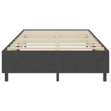 vidaXL Κρεβάτι Boxspring Σκούρο Γκρι 120 x 200 εκ. Υφασμάτινο