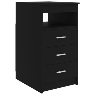 vidaXL Γραφείο Μαύρο 140x50x76cm από Επεξ. Ξύλο 1 τεμ.