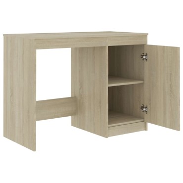 vidaXL Γραφείο Χρώμα Sonoma Δρυς 140x50x76cm από Επεξ. Ξύλο 1 τεμ.