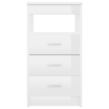vidaXL Γραφείο Γυαλιστερό Λευκό 140x50x76cm από Επεξ. Ξύλο 1 τεμ.
