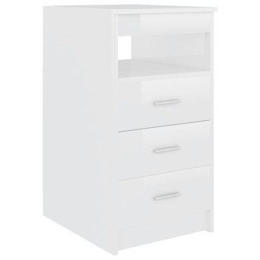 vidaXL Γραφείο Γυαλιστερό Λευκό 140x50x76cm από Επεξ. Ξύλο 1 τεμ.
