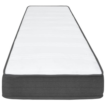 vidaXL Κρεβάτι Boxspring Σκούρο Γκρι 180 x 200 εκ. Υφασμάτινο