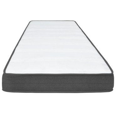 vidaXL Κρεβάτι Boxspring Σκούρο Γκρι 180 x 200 εκ. Υφασμάτινο