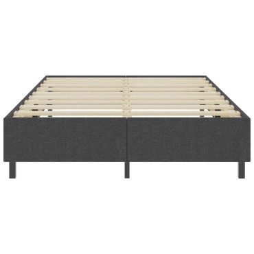 vidaXL Κρεβάτι Boxspring Σκούρο Γκρι 180 x 200 εκ. Υφασμάτινο