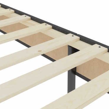 vidaXL Κρεβάτι Boxspring Σκούρο Γκρι 180 x 200 εκ. Υφασμάτινο
