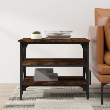 vidaXL Βοηθητικό Τραπέζι Καπνιστή Δρυς 55x38x45cm Επεξεργασμένο Ξύλο