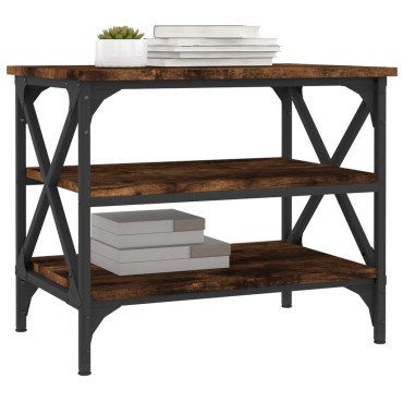 vidaXL Βοηθητικό Τραπέζι Καπνιστή Δρυς 55x38x45cm Επεξεργασμένο Ξύλο