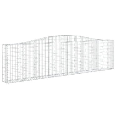 vidaXL Συρματοκιβώτιο Τοξωτό 400x30x100/120εκ. από Γαλβανισμένο Χάλυβα