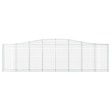 vidaXL Συρματοκιβώτιο Τοξωτό 400x30x100/120εκ. από Γαλβανισμένο Χάλυβα