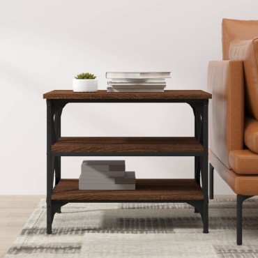 vidaXL Βοηθητικό Τραπέζι Καφέ Δρυς 55x38x45cm Επεξεργασμένο Ξύλο
