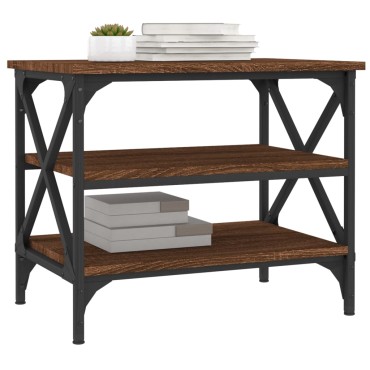 vidaXL Βοηθητικό Τραπέζι Καφέ Δρυς 55x38x45cm Επεξεργασμένο Ξύλο
